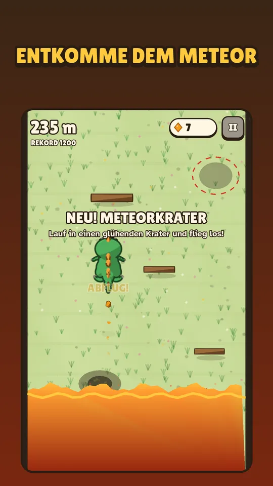 Dem Meteor davonlaufen