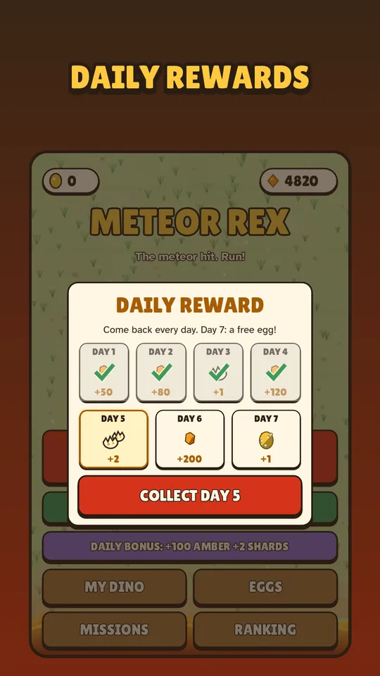 Daily missions and rewards